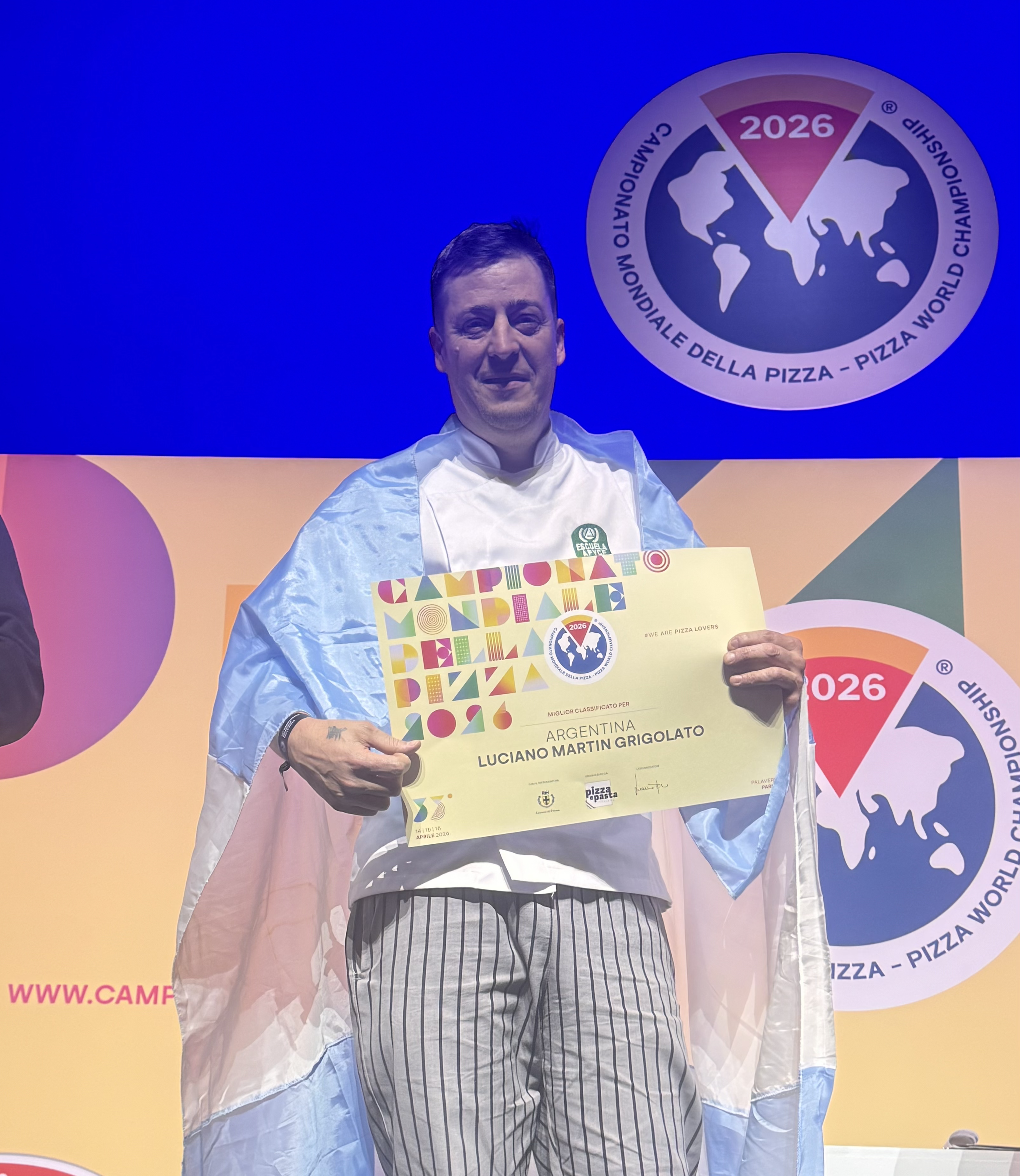 Argentina - Tercer año consecutivo en el podio del Mundial de la Pizza (Italia) 2 mejorclasificadoALTA
